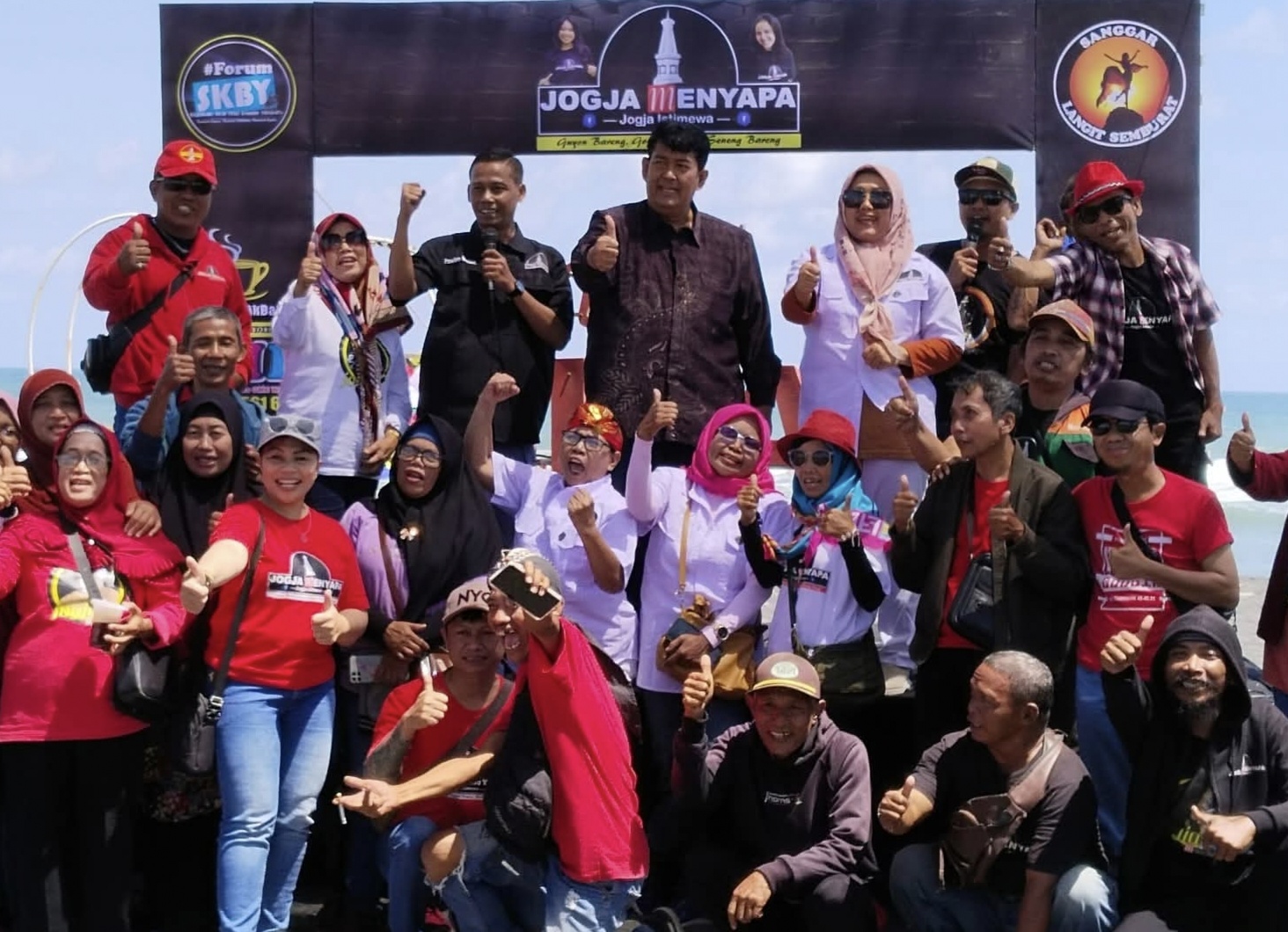 Bupati Kulonprogo Agung Setyawan memberi Pesan Humanis di HUT Komunitas Jogja Menyapa, Minggu (07/09/2025)