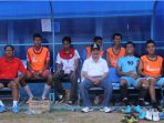 Tommy Maulana Samudra Sebagai Manager Lampung FC mendampingi Walikota Bandar Lampung H. Herman HN yang sekaligus menjabat sebagai CEO Lampung FC. (dok/ist)