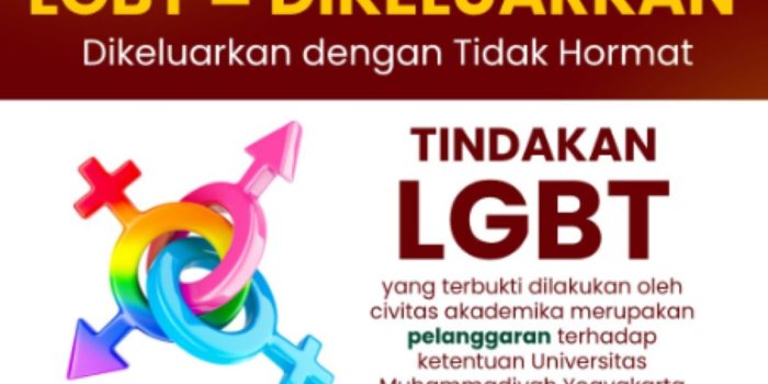 Civitas akademika UMY yang terbukti LGBT akan dikeluarkan secara tidak terhormat.