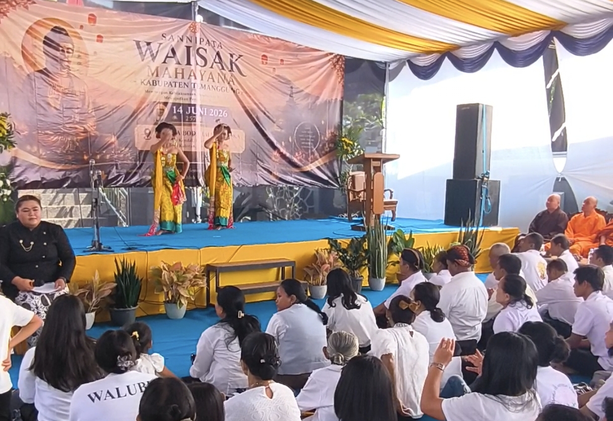 Acara Sannipata Waisak Mahayana Tahun 2570 Buddhis Era/2026 Masehi di Kecamatan Kaloran, Kabupaten Temanggung. (Foto: Bagus Anies)