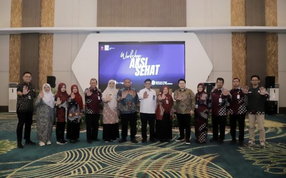 Pelantikan pengurus Koalisi Organisasi Profesi Indonesia untuk Penanggulangan Tuberkulosis (KOPI TB) Kabupaten Sleman serta menggelar kampanye Aksi Sehat. (6/8/2026).