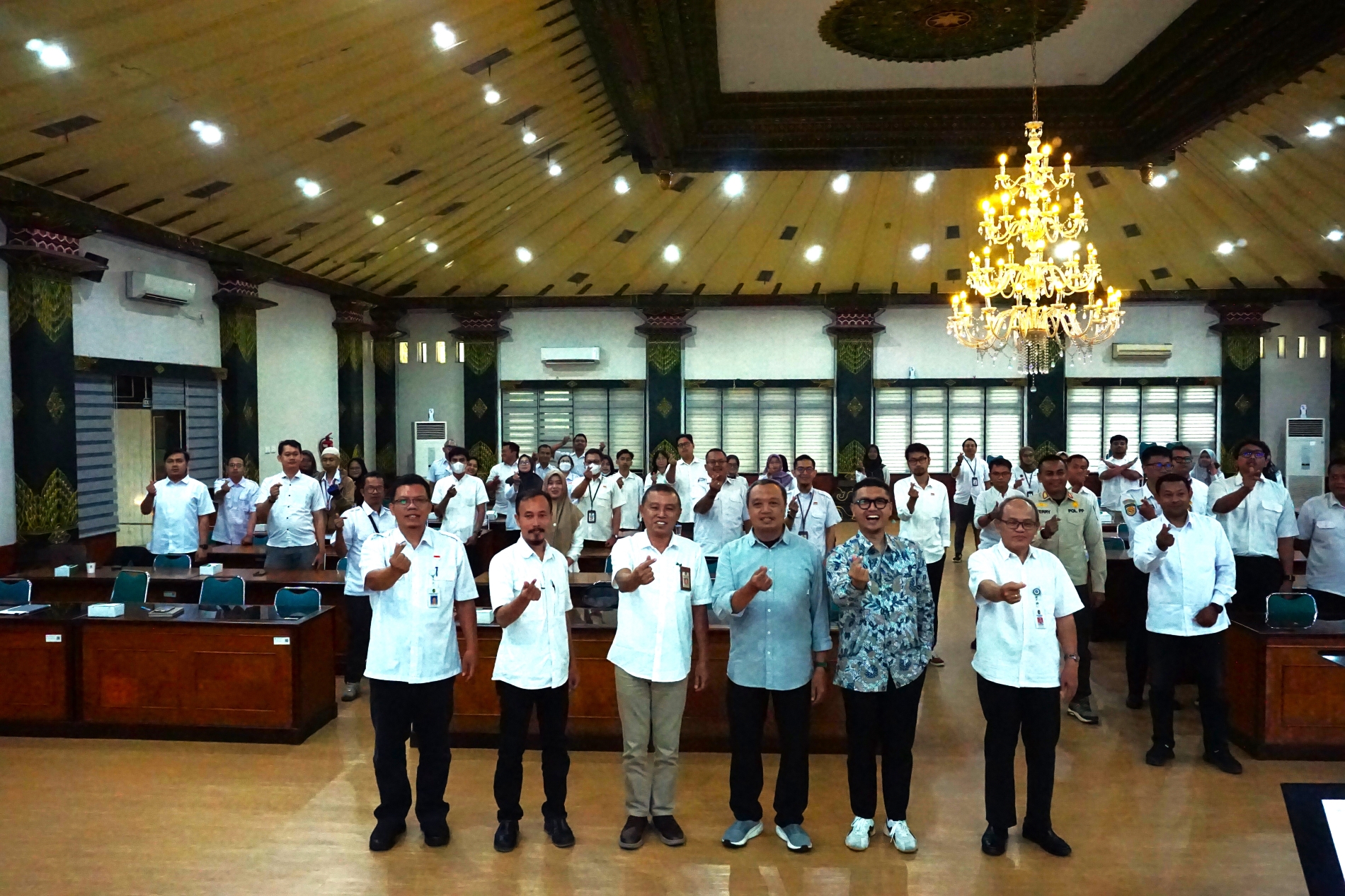 Konsolidasi Publikasi HUT Kota Jogja bagi Admin Media Sosial Perangkat Daerah Kota Yogyakarta di Ruang Bima Balai Kota Yogyakarta, Rabu (19/8).