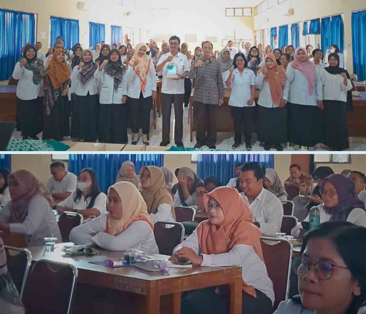 Pelatihan menulis untuk Guru SD dan SMP yang diselenggarakan oleh Disdikpora Kulonprogo (foto Dikporakp).