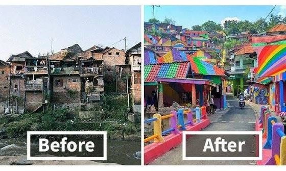 Dulunya, kampung pinggir kali Code adalah kawasan kumuh yang rentan terdampak bencana, Sekarang sudah menjadi Pemukiman yang rapi dan layak Huni. (Foto dok/ist).